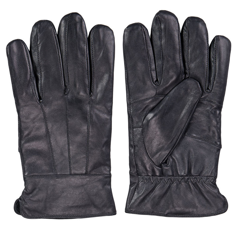 Staton Men's Black Leather Glove - Leather Gloves & Scarves